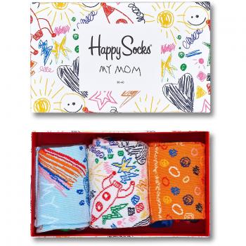 Happy Socks Regalo del Día de la Madre, Calcetines para Mujer, Gelb (Gelb 2000), Talla única (Pack de 3)