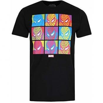 Spiderman 2XL Black Comic Print T-Shirt