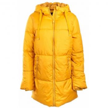 Piumino lungo donna con cappuccio VERO MODA giallo