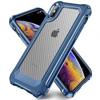 Blue iPhone X Dual Protector & Drop Guard Case