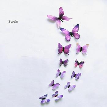 Papillon Accroche-Mur 3D – Collection 12 stickers décoratifs
