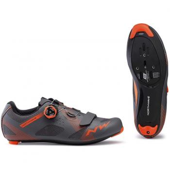 Northwave Storm Bike Shoes – Grau/Orange, 2019, Größe 41