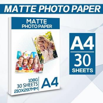 Étiquetwell – papier photo A4 mat pour imprimante à jet d'encre, 40 feuilles