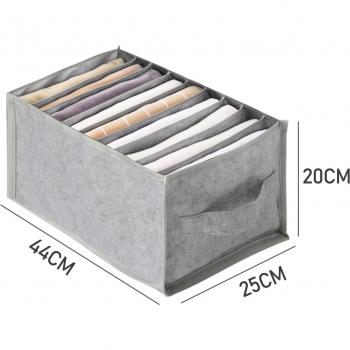 Organizers For Clothes Closet Storage Jeans Compartment Storage Items Bags Boxes Case Wardrobe Organizer Pants Drawer Divider