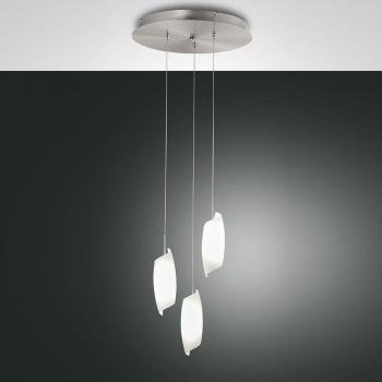 XXXL Shop 200‑cm Hängeleuchte aus Glas, Metall, weiß