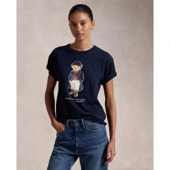 Ralph Lauren Polo T‑shirt imprimé ourson – Bleu Marine
