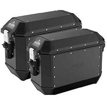 GIVI Trekker Alaska 36 Litri Valigie Laterali in Alluminio Nero