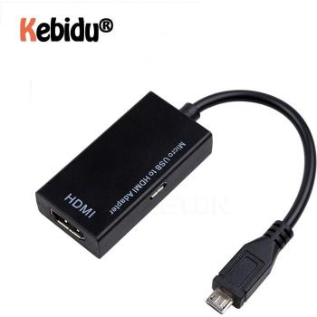 Kebidu Micro USB to HDMI 1080p Adapter – MHL‑Ready, Male to Female, HDTV for Samsung/HUAWEI Devices