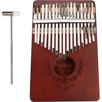 Kalimba Daumenklavier aus Mahagoni