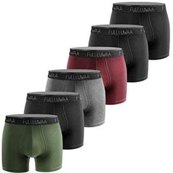 Fullluwaa Cotton-Boxershorts Herren 6er Pack – Retroshorts (S–3XL)