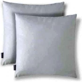 Housse de coussin moderne 45x45 – Lot de deux, tissu coton effet soie, lavable et double face