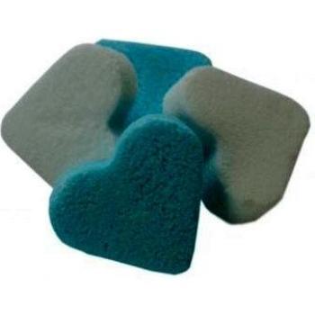 Blau/Weiße Pfefferminz Herzen 1000g