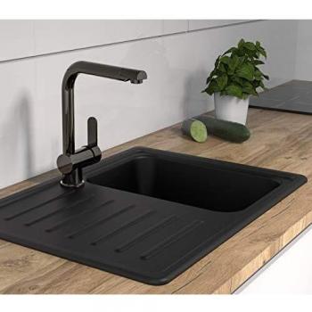 Mitigeur de cuisine RIO graphite avec bec rétractable
