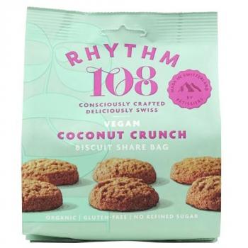 Rhythm 108 Pure Coconut Crunch Biscuit Bag, 135g