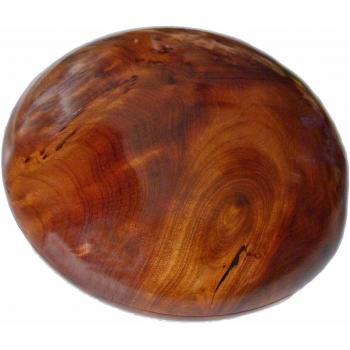 Thuja-Wurzelholz-Box: Rund, groß, elegante Schmuckdose