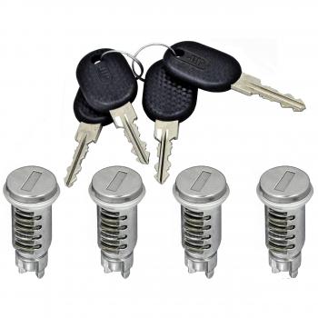 Componente serratura porta MIRAGLIO 80/1219 con cilindro e chiave per veicoli PEUGEOT