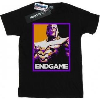 Baumwoll-T-Shirt für Mädchen mit Avengers Endgame Thanos Poster