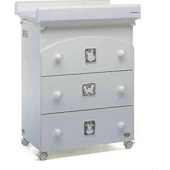 Foppapedretti Babyzoo Bagnetto Fasciatoio, 69x47x89 Cm, Bianco