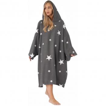 Poncho Asciugamano Adulto con Cappuccio