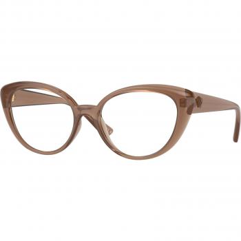 Versace VE3349U 5427 Women's Cat Eye Eyeglasses Brown Size 53
