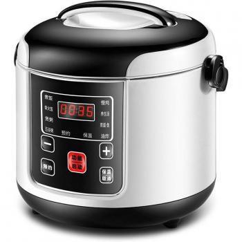 Smart 2L Electric Multicooker with Rice Cooking, Food Warming, and Steaming Functions