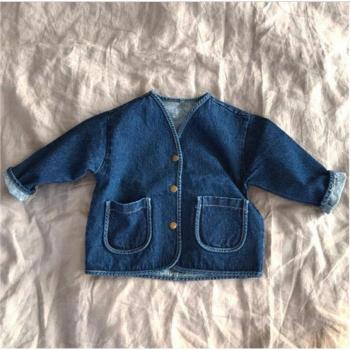 Large Pocket Denim Jacket for Kids