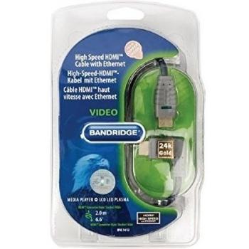 Cavo HDMI 2m Alta Velocità con Ethernet Blu Angolato a Destra