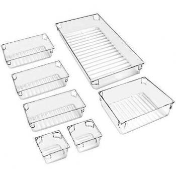 Omew Adjustable Drawer Dividers – 7 Pack