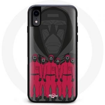 Squid Game Masken Design Hülle für iPhone XR