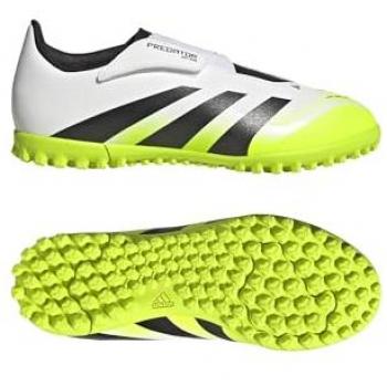 Adidas Predator Club Unisex TF Velcro Turf Boots White/Black/Lemon UK12.5K