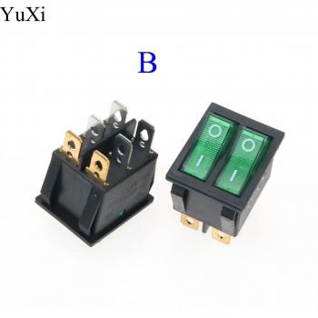 Interruptor Doble Barco YuXi KCD4 6 Pines 20A 125V AC