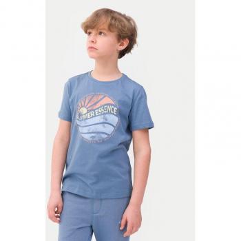 4F Basic T-Shirt Blau Regular Fit
