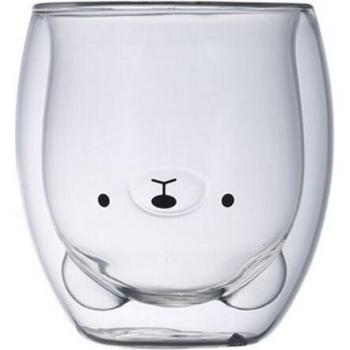 Double Wall Milk Glass