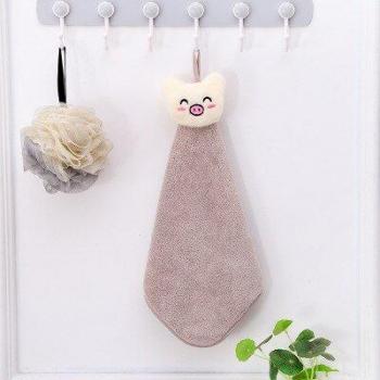 Bebé Soft Cotton Towels – Dibujo de Cerdo y Gato, 100% Algodón