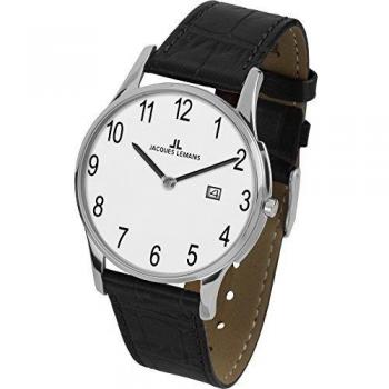 Jacques Lemans Damen-Quarz-Uhr mit Lederarmband – Modell 1-1937D (London)