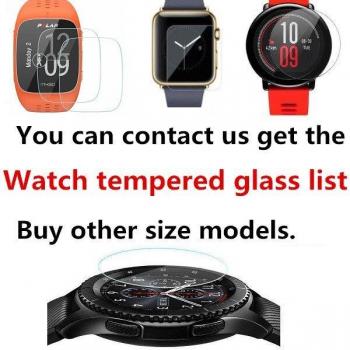 Protector de pantalla redondo para reloj inteligente, 10 unidades, vidrio templado, diámetros 30mm, 29mm, 28mm, 23mm, 24mm, 25mm, 26mm y 27mm