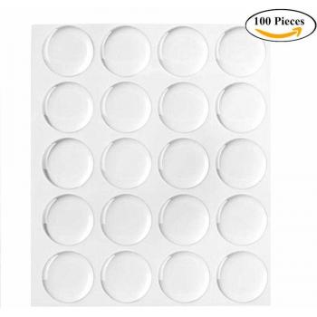 Autocollants transparents pour pendentifs de bouchons de bouteilles, 1 pouce, 100 pièces