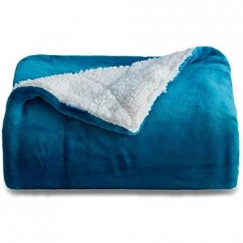 Coperta Reversibile Bedsure Flanella e Sherpa 130x150