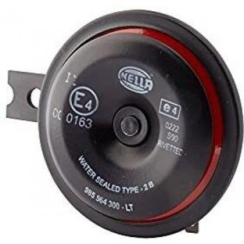 Neues HELLA Horn, Modellnummer: 3AL922000-951, mit Gehäuse in rot/schwarz