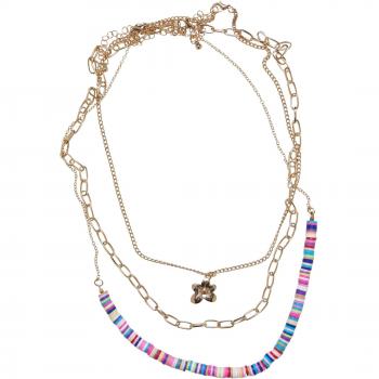 Collier à superposition de perles de fleurs Urban Classics pour Femme