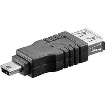 USB A-B Mini Adapter 5-Pin Female to Male