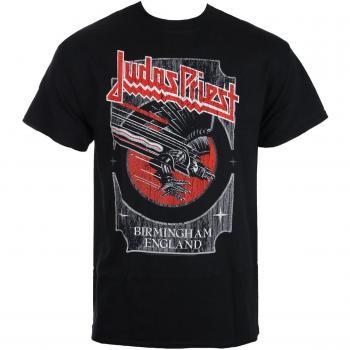 Judas Priest Men's Silver and Red Vengeance T-Shirt