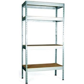 Scaffale in Acciaio Robustus 4 Piani – 80×40×180 cm