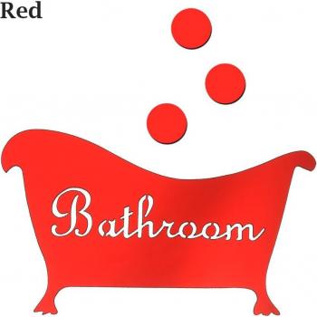 Cartel divertido para baño con diseño Mr. & Mrs