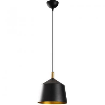Lampada Nero Anticato Oro Soffitto 25x25x124