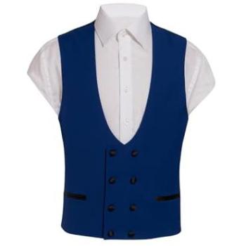Triple XL Bright Blue Double‑Breasted Waistcoat