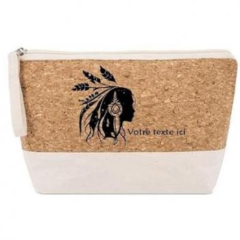 Pochette Taperso motif plume boho