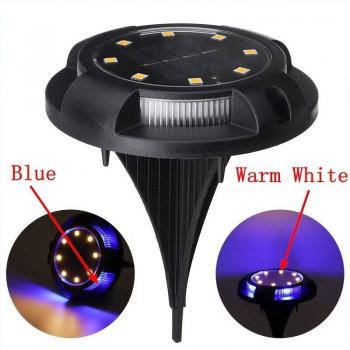 Underground Solar Deck Light with 12 LEDs