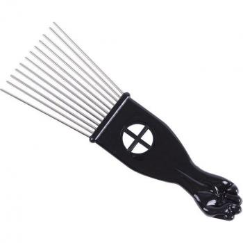 Peigne Noir Métallique Afro‑Américain