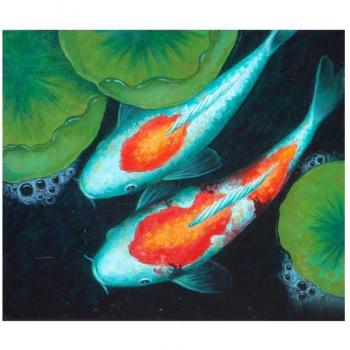 Décor Mural Koi en Diamant